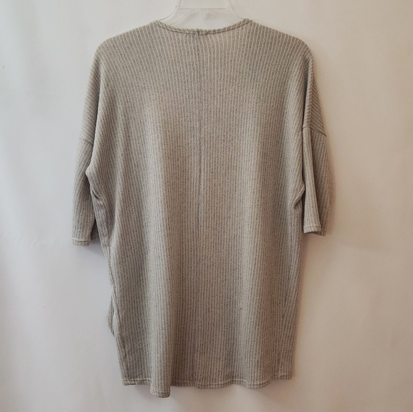 Ginger G Open Front Cardigan in Greige womens size large - Picture 7 of 13